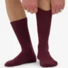 Calcetines de mezcla de lana merina - Rojo sangre