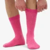 Calcetines de mezcla de lana merina - Rosa chicle