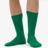 Calcetines de mezcla de lana merina - Verde Kelly