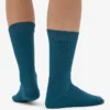 Calcetines de mezcla de lana merina - Verde océano