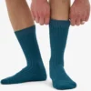 Calcetines de mezcla de lana merina - Verde océano