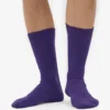 Calcetines de mezcla de lana merina - Violeta ultra