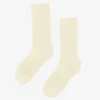 Calcetines deportivos de algodón orgánico - Amarillo suave