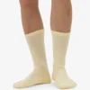 Calcetines deportivos de algodón orgánico - Amarillo suave