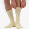 Calcetines deportivos de algodón orgánico - Amarillo suave