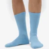 Calcetines deportivos de algodón orgánico - Azul mar