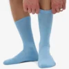 Calcetines deportivos de algodón orgánico - Azul mar