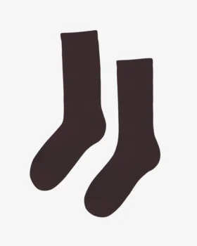 Calcetines deportivos de algodón orgánico - Marrón café
