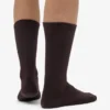 Calcetines deportivos de algodón orgánico - Marrón café