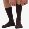 Calcetines deportivos de algodón orgánico - Marrón café
