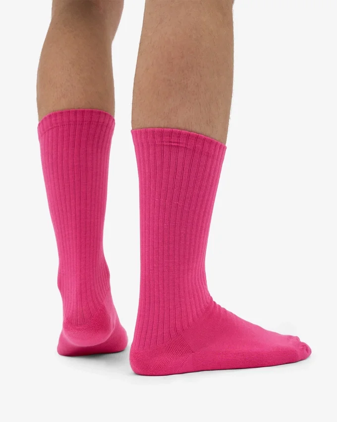 Calcetines deportivos de algodón orgánico - Rosa chicle