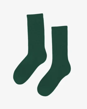 Calcetines deportivos de algodón orgánico - Verde esmeralda