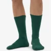 Calcetines deportivos de algodón orgánico - Verde esmeralda