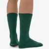 Calcetines deportivos de algodón orgánico - Verde esmeralda