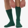 Calcetines deportivos de algodón orgánico - Verde esmeralda