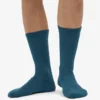 Calcetines deportivos de algodón orgánico - Verde océano