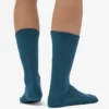Calcetines deportivos de algodón orgánico - Verde océano