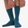 Calcetines deportivos de algodón orgánico - Verde océano