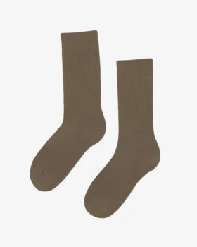 Calcetines deportivos de algodón orgánico - Verde oliva apagado