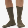 Calcetines deportivos de algodón orgánico - Verde oliva apagado