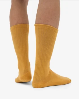 Calcetines deportivos orgánicos – Amarillo quemado