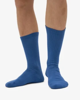 Calcetines deportivos orgánicos – Azul petróleo