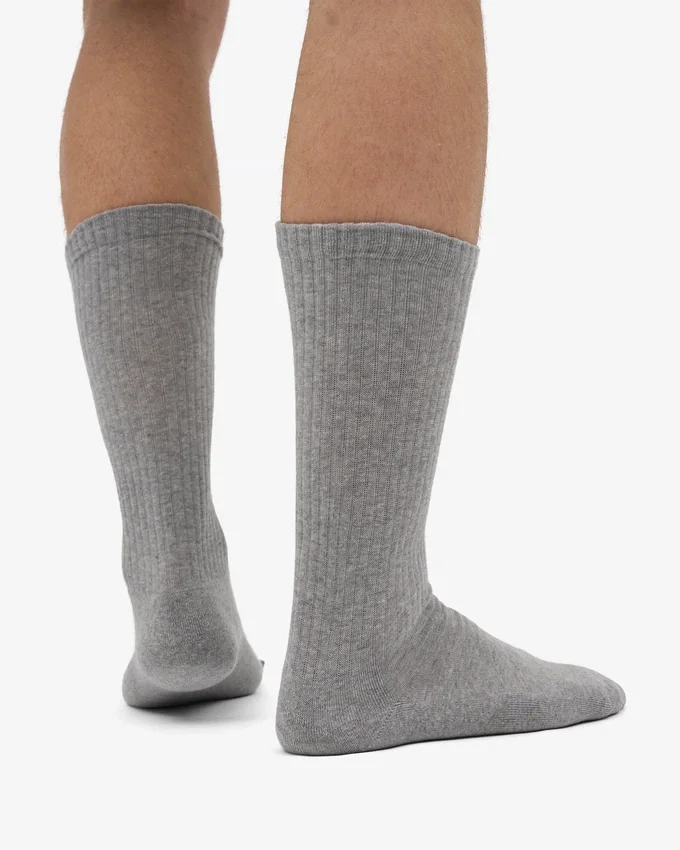Calcetines deportivos orgánicos - Gris jaspeado