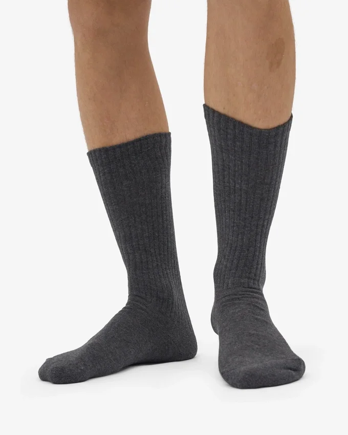 Calcetines deportivos orgánicos - Gris lava