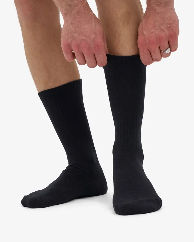 Calcetines deportivos orgánicos - Negro intenso