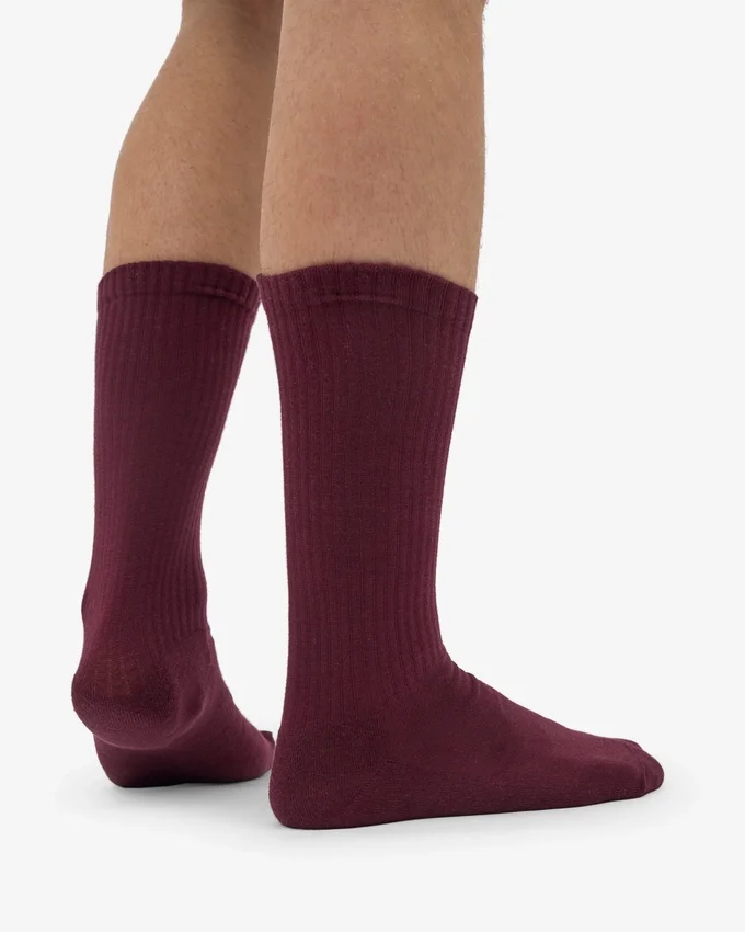Calcetines deportivos orgánicos - Rojo sangre