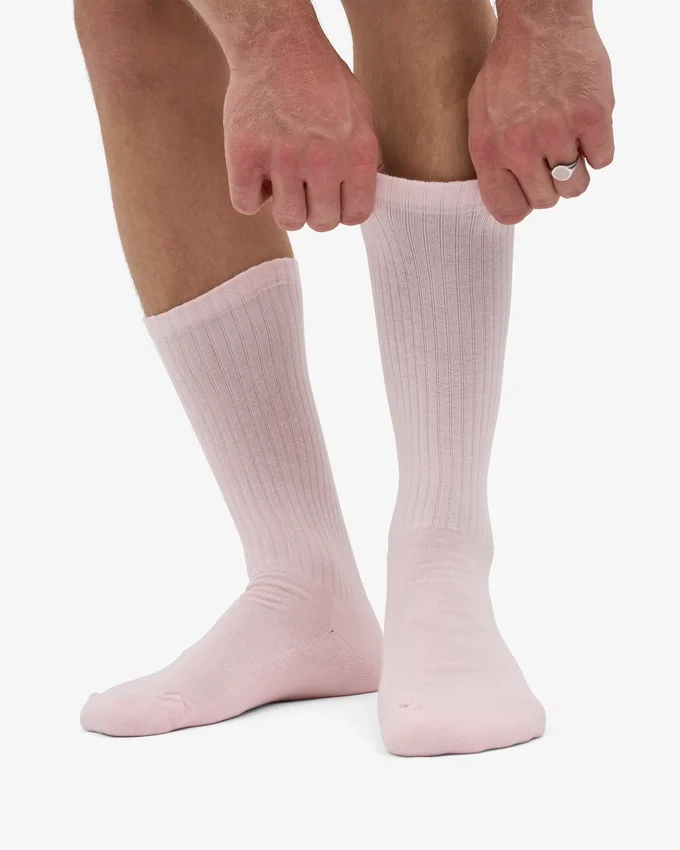 Calcetines deportivos orgánicos - Rosa descolorido