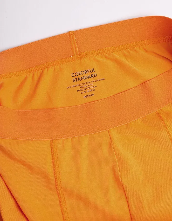 Calzoncillos bóxer Classic Organic de algodón orgánico - Naranja brillante