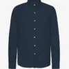 Camisa de franela orgánica - Azul marino