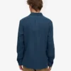 Camisa de franela orgánica - Azul marino