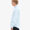 Camisa de franela orgánica - Azul polar
