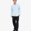 Camisa de franela orgánica - Azul polar