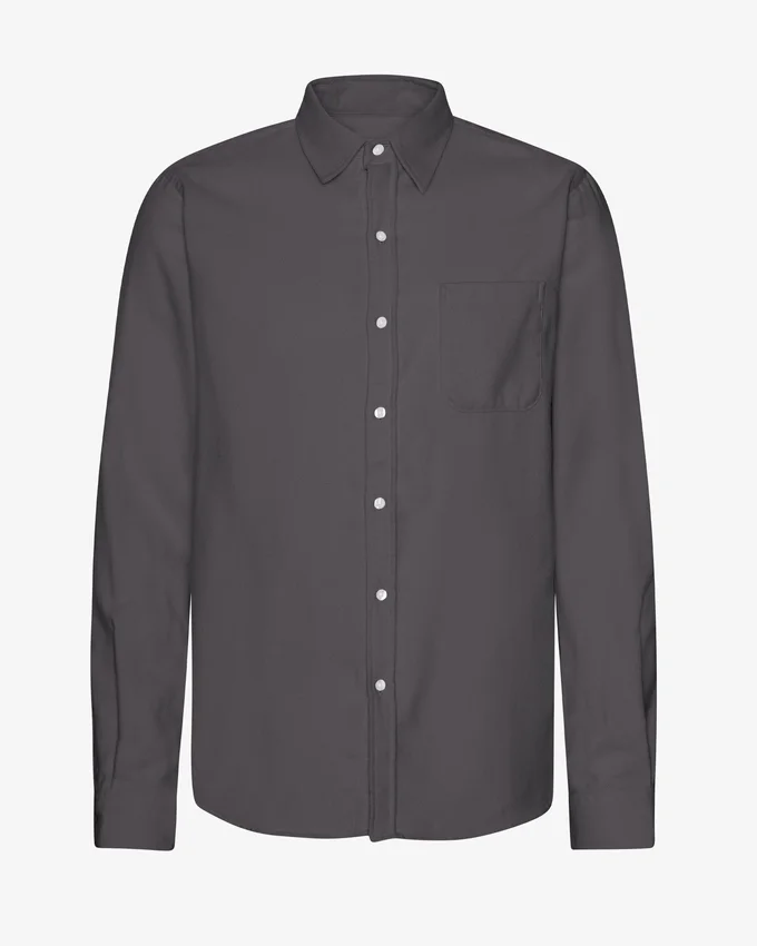 Camisa de franela orgánica - Gris lava