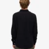 Camisa de franela orgánica - Negro intenso