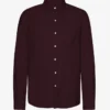 Camisa de franela orgánica - Rojo sangre