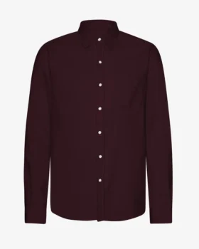 Camisa de franela orgánica - Rojo sangre
