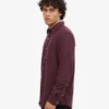 Camisa de franela orgánica - Rojo sangre