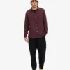 Camisa de franela orgánica - Rojo sangre