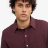 Camisa de franela orgánica - Rojo sangre