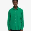 Camisa de franela orgánica - Verde Kelly