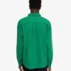 Camisa de franela orgánica - Verde Kelly