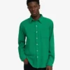 Camisa de franela orgánica - Verde Kelly