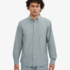 Camisa Organic Button Down - Azul acero