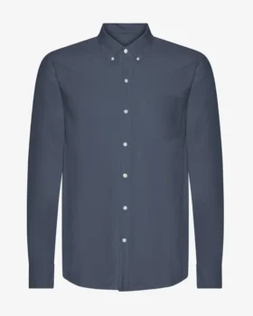 Camisa Organic Button Down - Azul petróleo