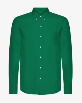 Camisa Organic Button Down de algodón - Verde Kelly
