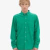 Camisa Organic Button Down de algodón - Verde Kelly